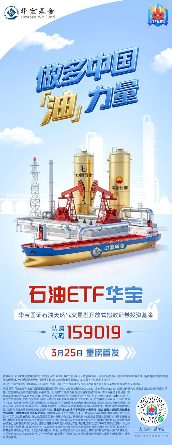 做多中国“油”力量·石油烽火炼真金|石油ETF华宝（159019）今起火线首发！