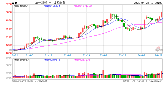 厄尔尼诺预期叠加优质豆紧缺，豆一站上5000关口